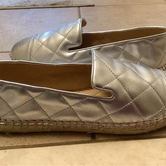 Brand new never worn silver padded espadrilles 8.5m - Picture 5 of 5